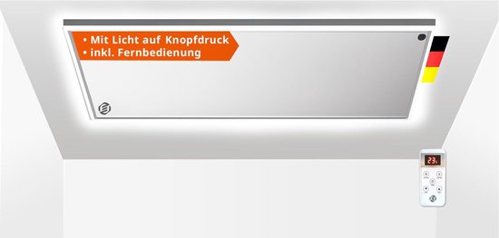 Equivera Wandkachel - Wandverwarming Elektrisch - Keramische Kachel - Heater Kachelventilator - Premium