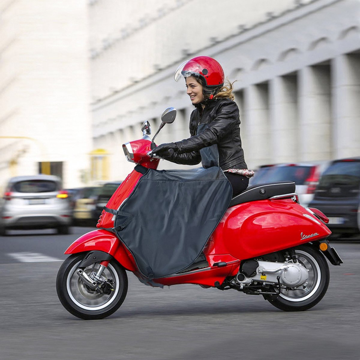 Beenkleed Universeel - Scooter Heavy Duty - voor Vespa - Scooter Beenkleed - Waterdicht - Fleece deken - Beenwarmer - Winddicht – foto 5