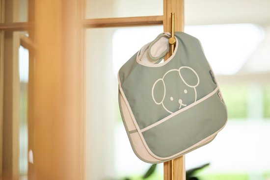 Jollein x Nijntje - Baby Slab Waterproof - Slabbetjes - Miffy Peekaboo Sea Green - 2 Stuks van Jollein — afbeelding 4