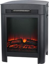 Bol.com DailySuppliess Sfeerhaard Elektrisch - Tafelhaard voor Binnen & Buiten - Sfeerhaarden met Schouw - 40x25x60cm - Zwart aanbieding