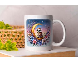Mok Mystic Owl - OwlWisdom - NightOwl - OwlLove - OwlEyes - Uilenwijsheid - NachtUil - UilenLiefde