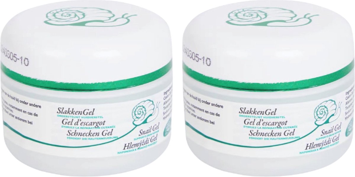 Goedkoopste Slakkengel 2 x 50 ml voordeelpakket - Slakkenslijmgel - Snail gel - Gel d'escargot - Snailgel- Littekencrème - Littekengel