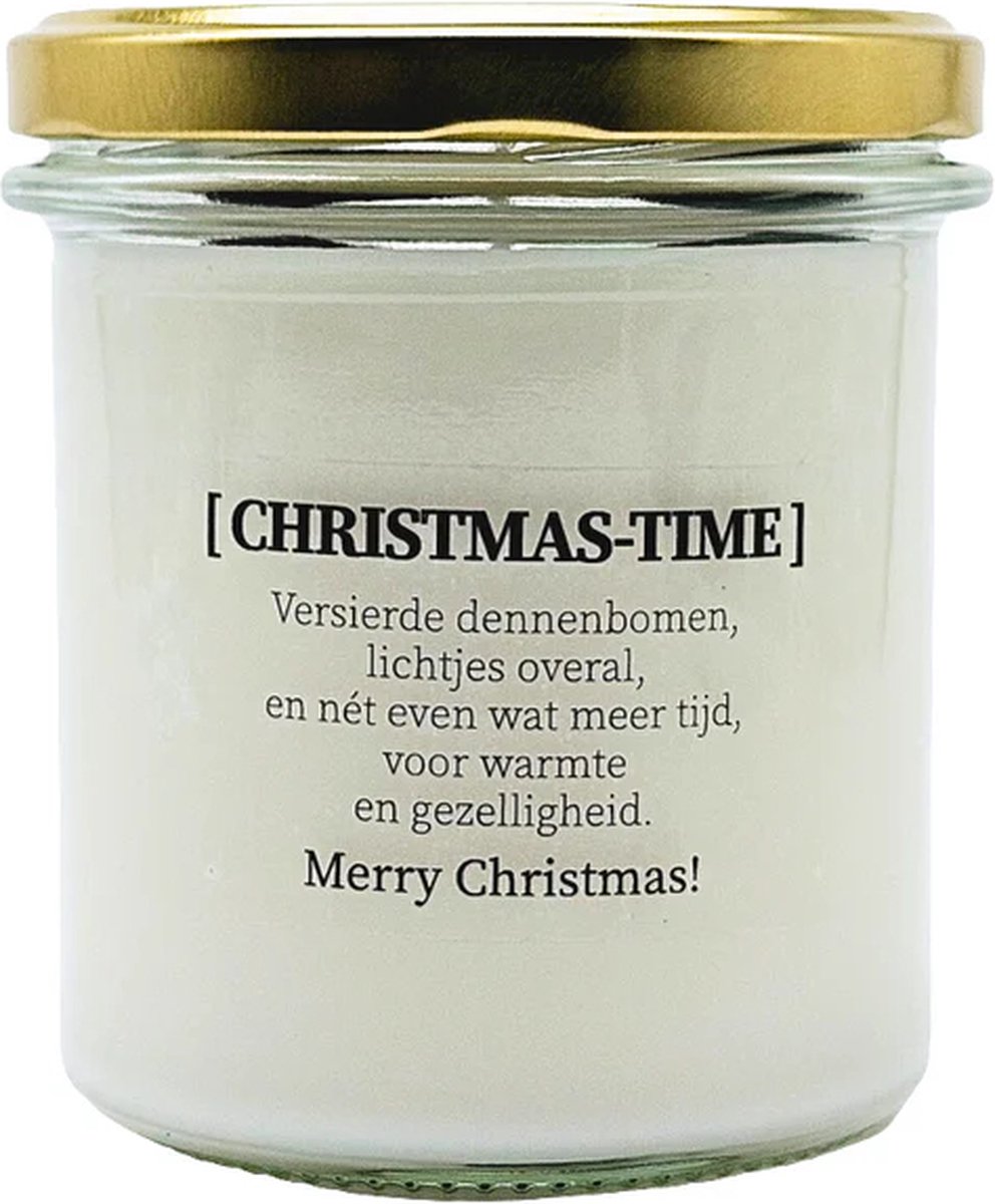 DIY pakket - Kaars met edelsteen en geurolie - Kerst