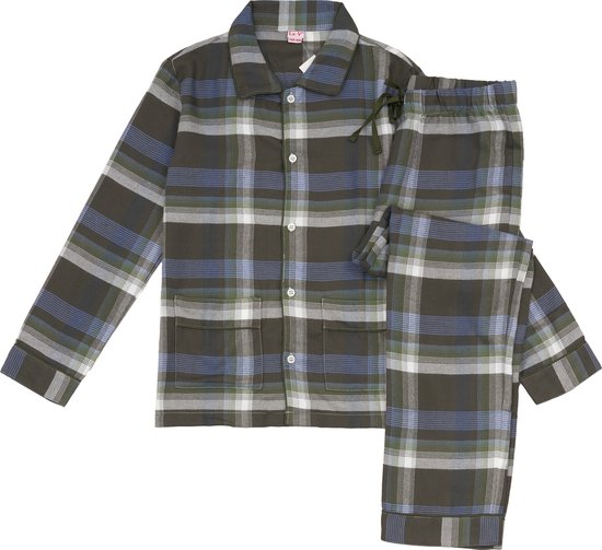 Pyjama garçon en flanelle La- V à carreaux 164-170