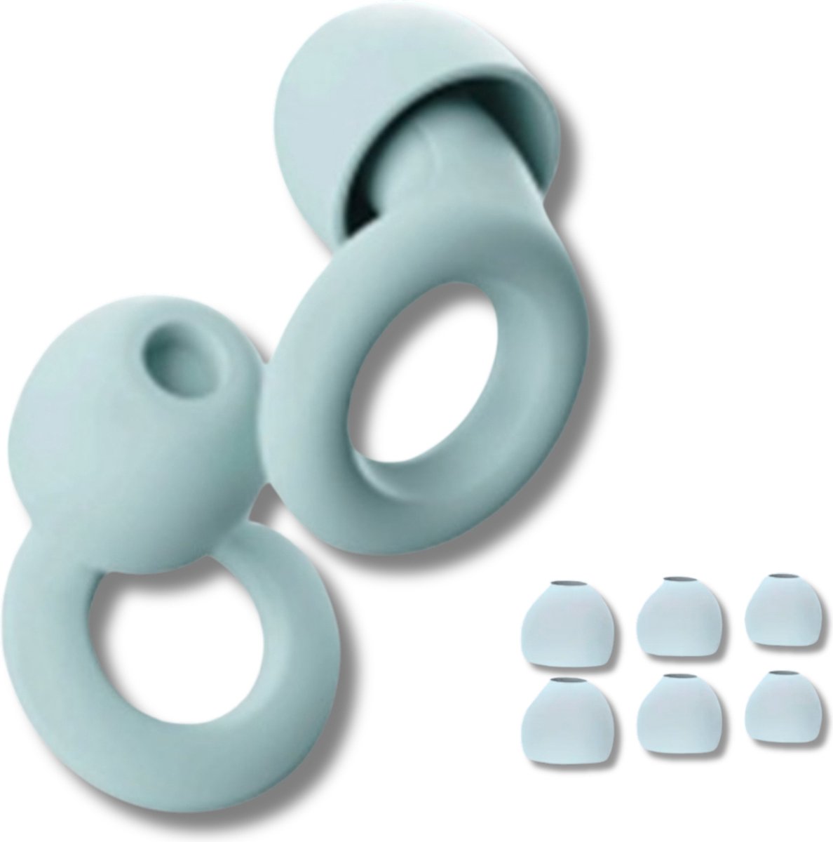 Goedkoopste Oordopjes Slapen - Loop Earplugs Quiet - Earplugs Slapen - Kleine Kadootjes - Oordopjes Sport - Loop Earplugs - Groen - 26 dB Demping - Oordopjes voor Geluidsdemping - Festival Oordopjes - Oordoppen Snurken - Zwem Oortjes - Siliconen - 8 Dop
