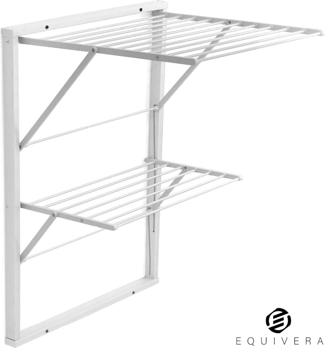 Goedkoopste Equivera Wanddroogrek - Wasrek - Droogrek - Wanddroogrek Inklapbaar - Wand Droogrek