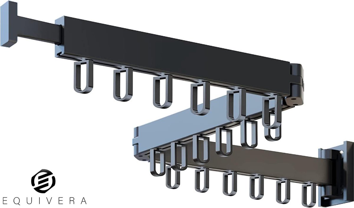 Goedkoopste Equivera Wanddroogrek - Wasrek - Droogrek - Wanddroogrek Inklapbaar - Wand Droogrek