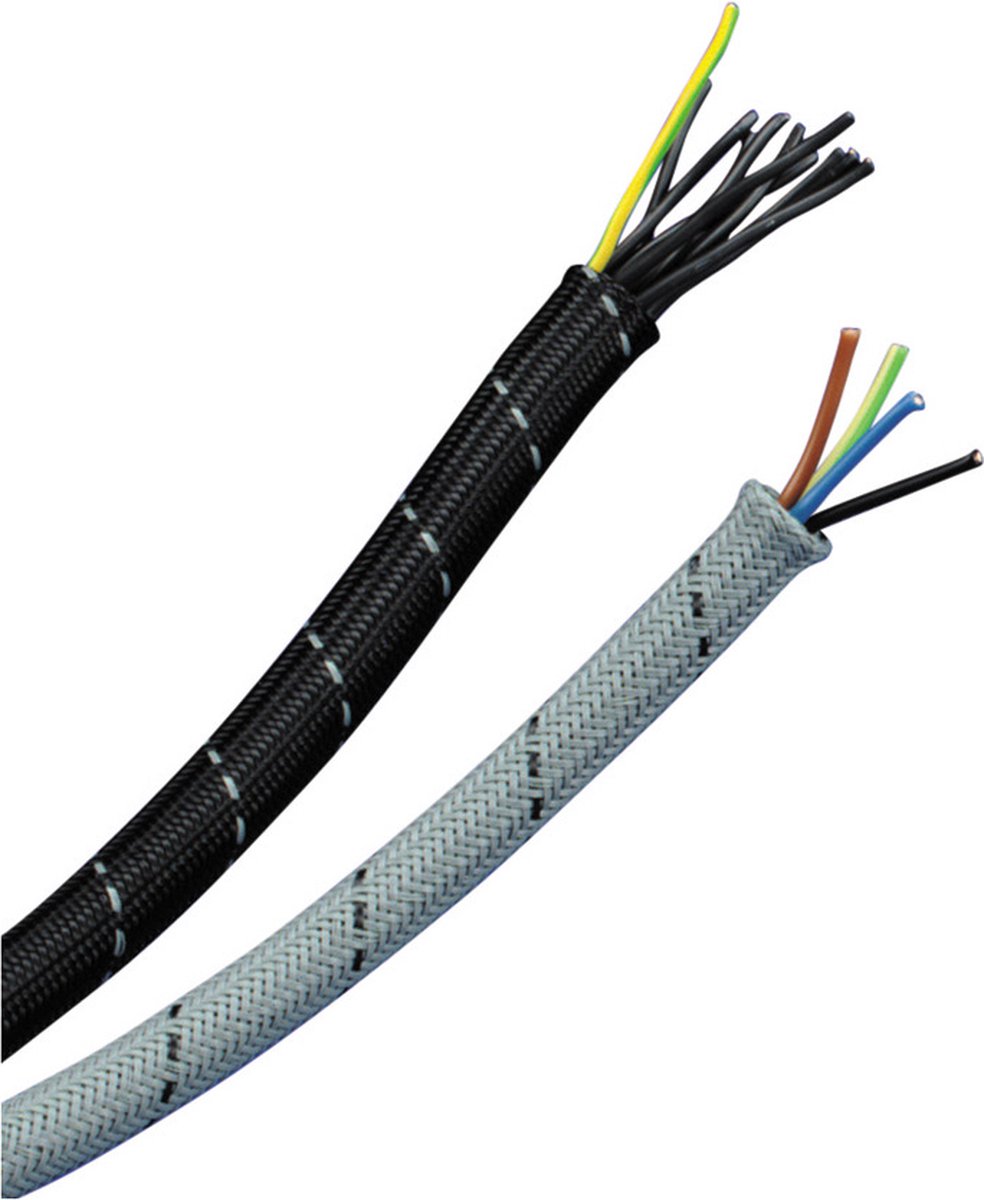 nVent ERIFLEX kabelmantel PDBS polyamide braided sleeve zwart 12mm 50m (554770)