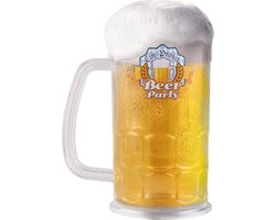 Bierpul - hard kunststof - 14 cm - 500 ml - bierglazen - bier - Oktoberfest/Bierfeest horeca feestartikelen