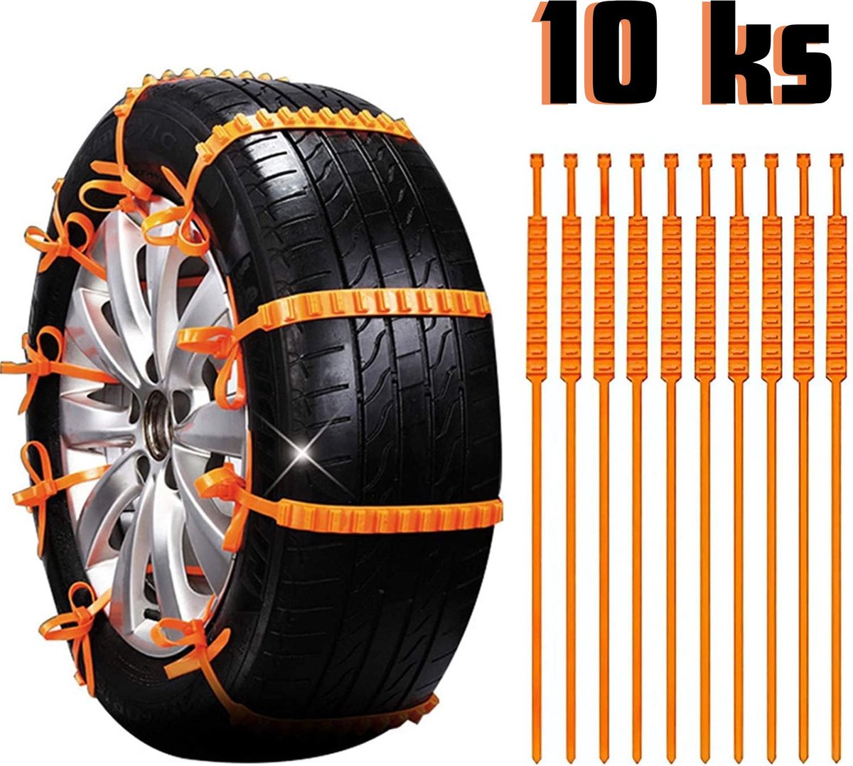 Autoband Sneeuwkettingen Set Universele Kunststof Wielketting Winter Anti-Skid Verstelbare Auto Veiligheid Ijsmodder Outdoor Autocross