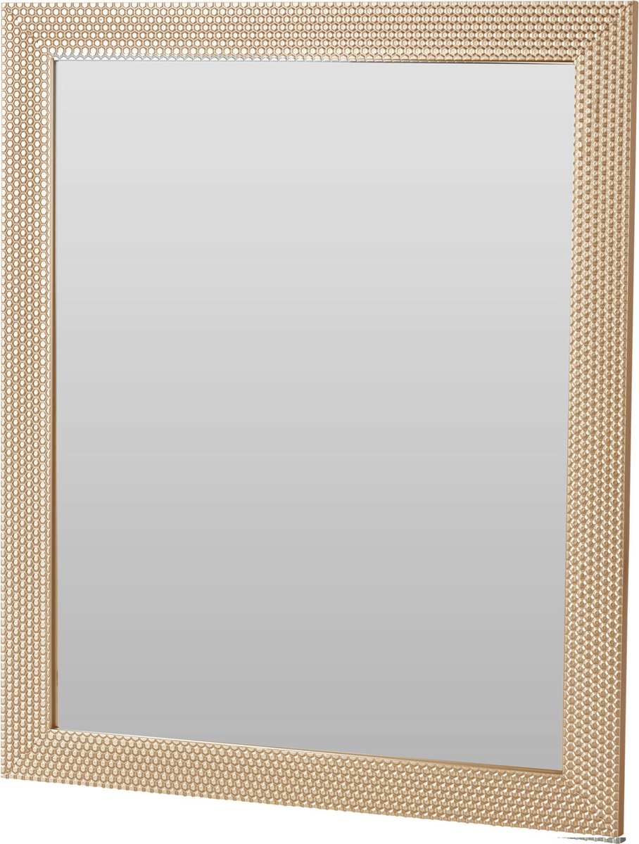 Home & Styling Wandspiegel Louvre - frame kleur goud - 46 x 56 cm - met brede lijst- gang/badkamer/slaapkamer spiegels