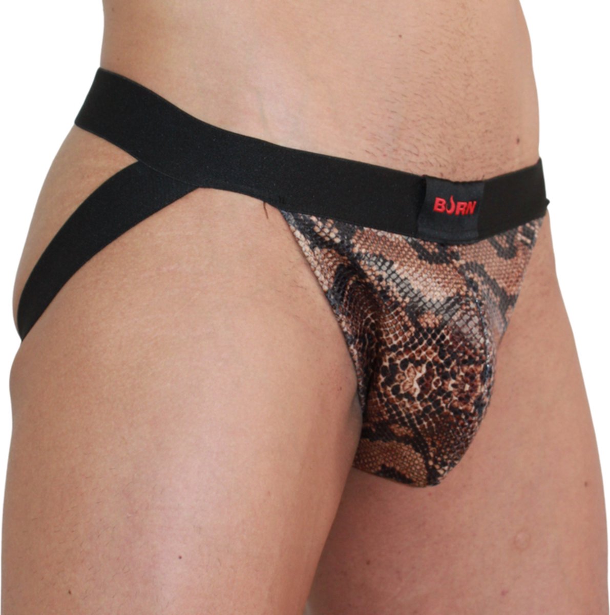 Goedkoopste BURN - 002 JOCK SNAKE ZWART L | HEREN ONDERGOED | SEXY HEREN ONDERGOED | EROTISCHE HEREN ONDERGOED