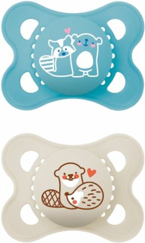 MAM Fopspeen Original Pure Siliconen - 0-6 maanden - Boy | 100% duurzame fopspeen MAM