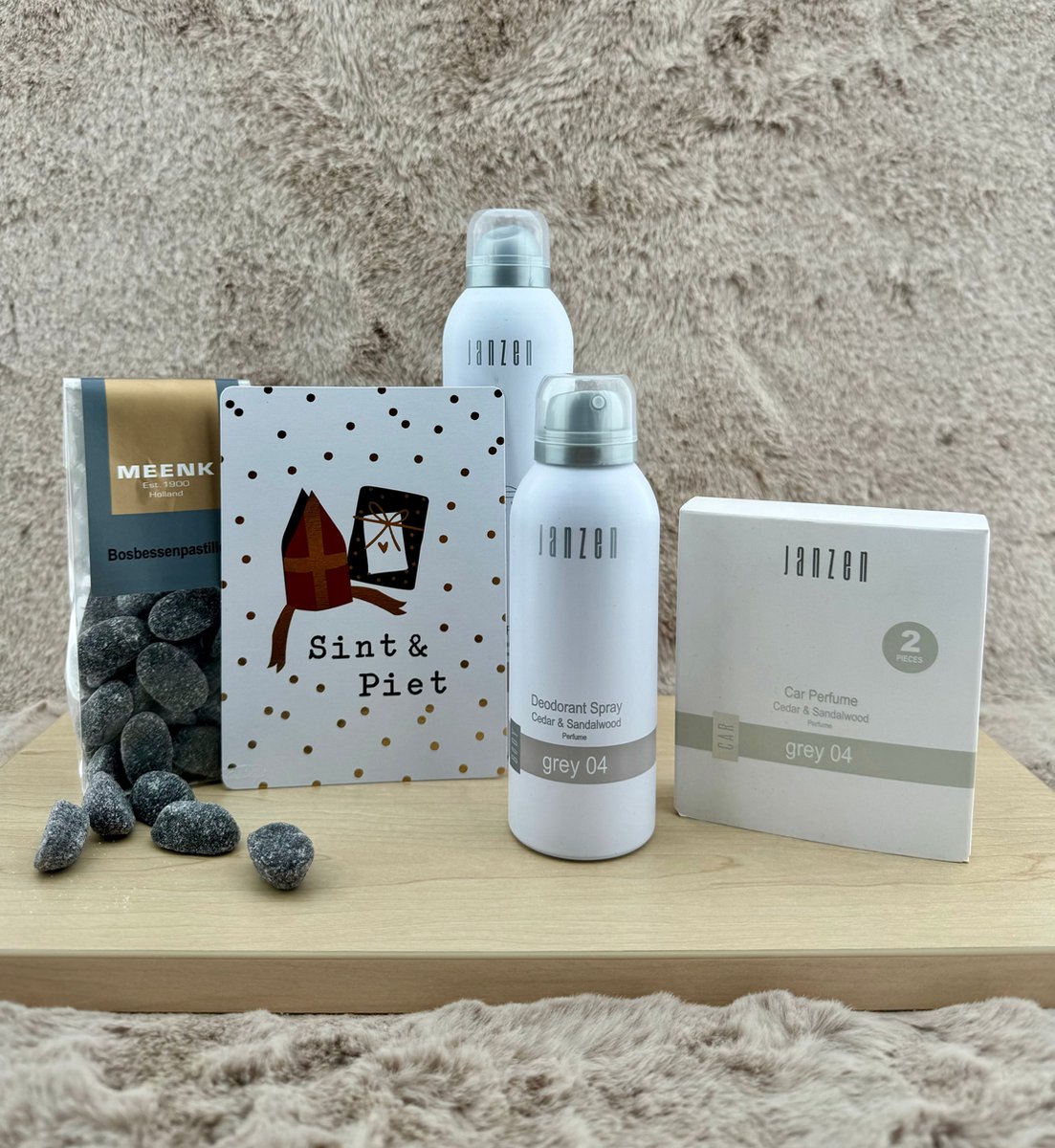 Goedkoopste Sinterklaas Heren •Cadeaupakket Janzen Grey• - Leuk om cadeau te geven - Perfect Gifts