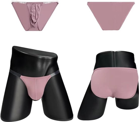 Slips Homme Bracelets Transparentes - Sous-vêtements Sexy - Lingerie - Rose