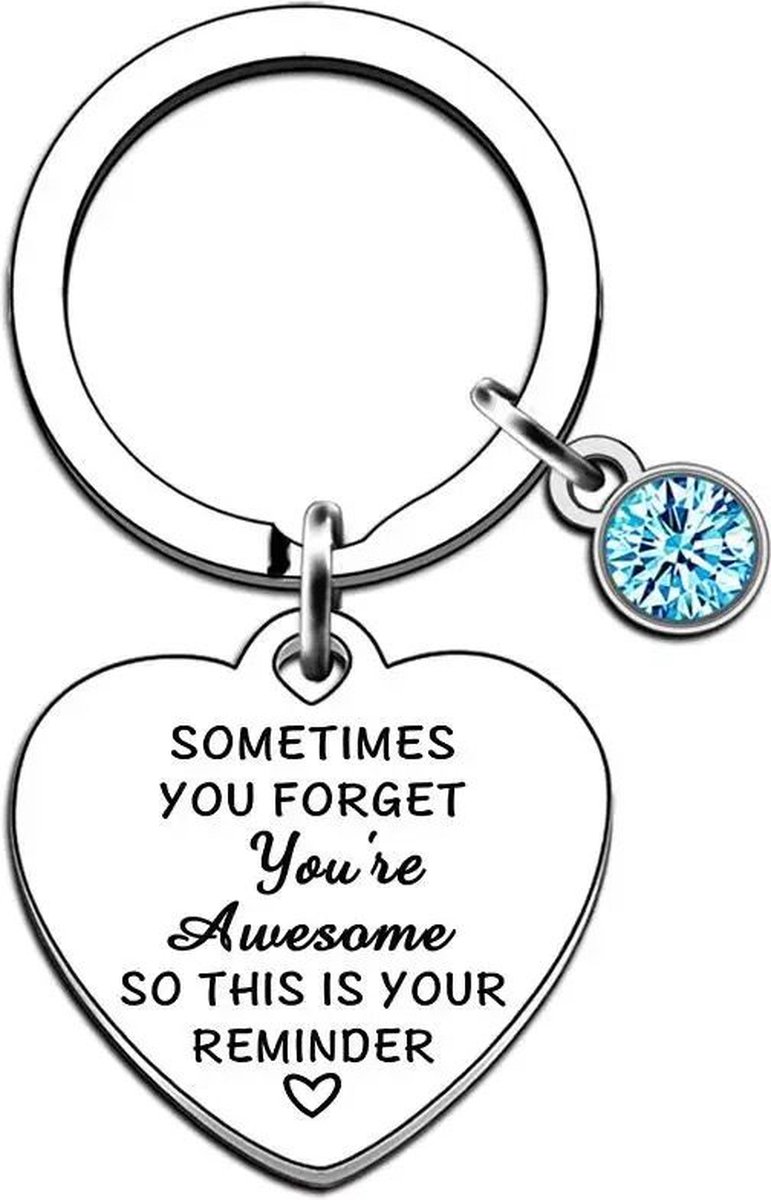 Nina's Giftshop® Positieve Sleutelhanger met Lieve Tekst - Motivatie Cadeau - Verjaardag - Kerstcadeau