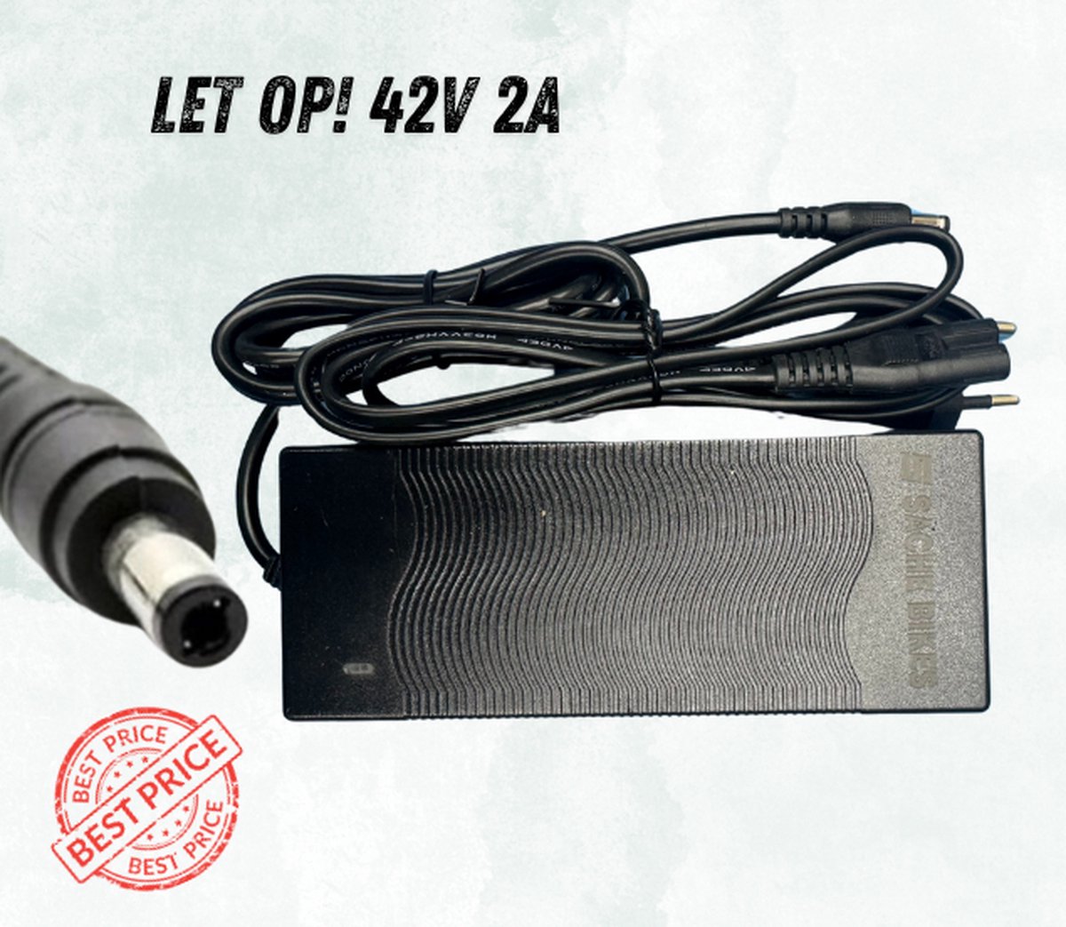 Sache Bikes Oplader - Charger geschikt voor Windgoo - DYU Elektrische Fiets - Hoverboard - Hitway - Envivo step - Oxboard - Navee -Xiaomi - 42V 2A - Oplader Elektrische Fiets - 42V 2A - Elektrische Step Oplader geschikt voor Denver - 42V 2A