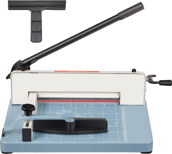 Massicot Guillotine Capacité 500 Feuilles - Lame Acier Rapide HSS - Échelle De Coupe Précise - Verrou De Sécurité - 8