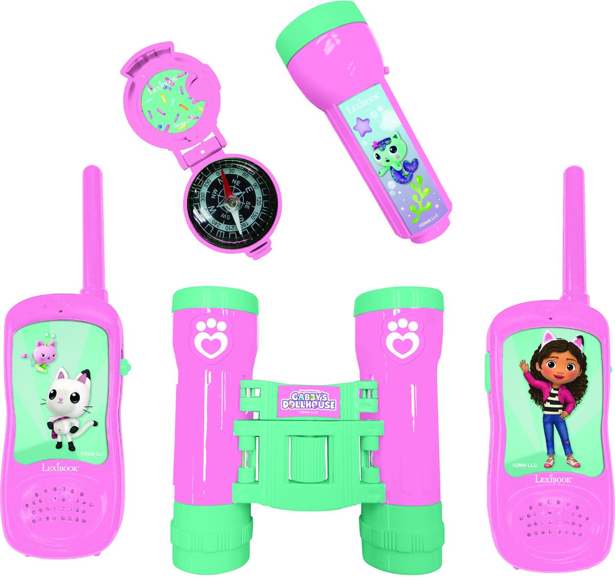 Gabby’s Dollhouse adventure set with walkie talkies