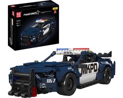 Mould King 15073 – Mustang Politieauto Bouwset – 786 Stuks – MOC Modelauto – Sportwagen voor Autoliefhebbers – 14+