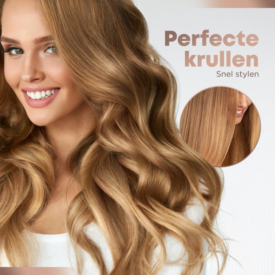 Revamp Keramische Krulborstel 40 mm - Fohnborstel met Ionentechnologie - Warmteborstel - Thermal Brush - Lichtgewicht - Blowout Brush - 3 Meter Salonkabel - Voor Krullen, Golven en Volume - Hitte Borstel - BR1400AGD - Roze