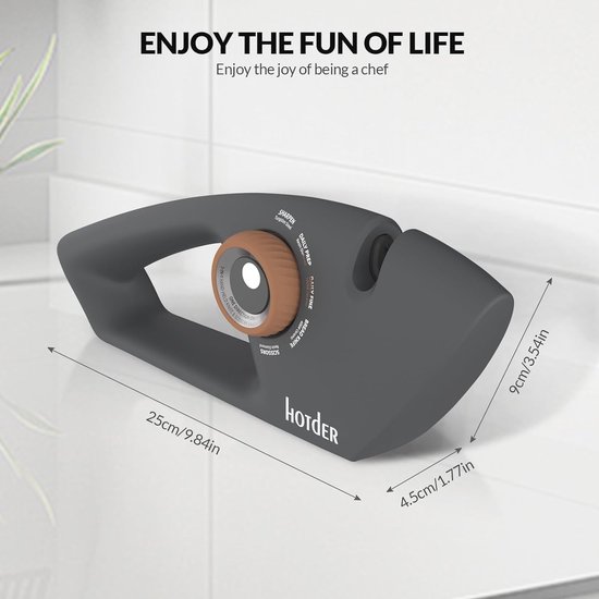 Mad Shark Messenslijper - 5 Instelbare Hoeken Met Antislip Handgreep