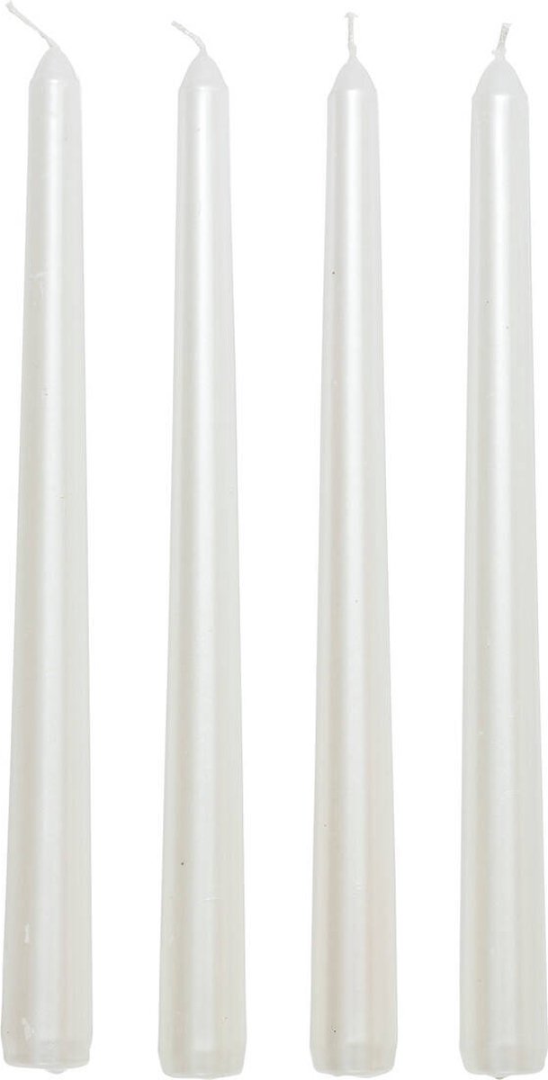 Compleet satijnen kaarsen, 4 stuks, 25 cm