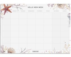 Fabrikten Weekplanner Strand - A4 - Engels - Familieplanner