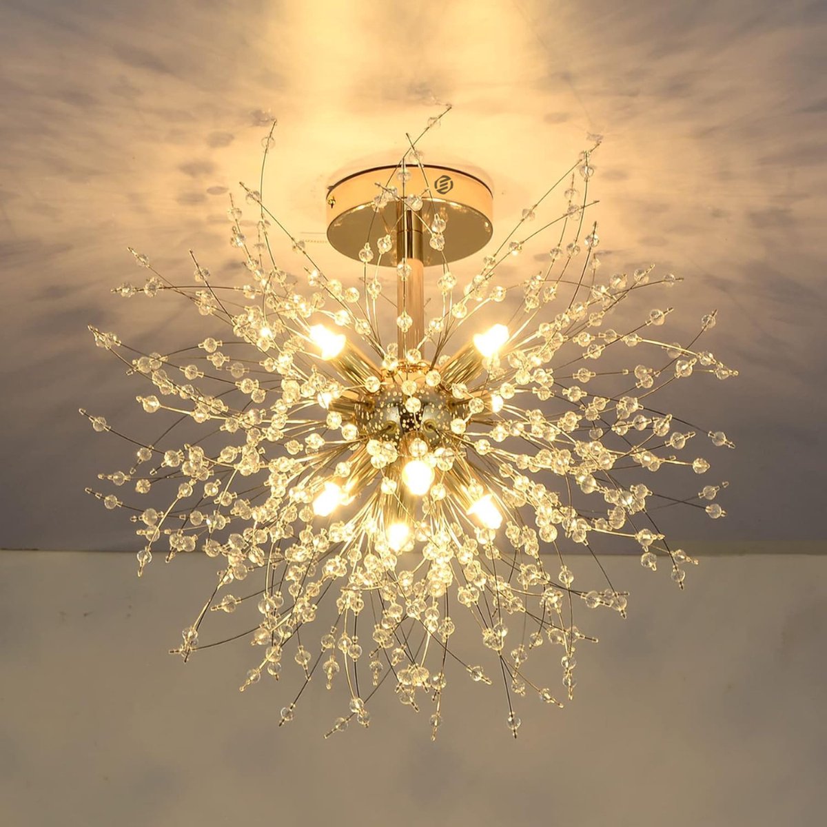 Equivera Plafonaire Lamp - Lamp - Plafond Lamp - Plafonnaire Lamp - Plafondlamp Goud