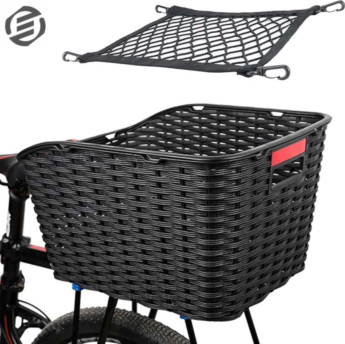 Equivera Fietsbak - Fietsmand - Fietskrat - Fiets Mand - Fietsmanden - Fiets Bak - Fiets Krat