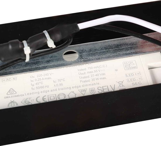 Lampe à suspension design noire moderne Marcadore | 6 LED lumineuses