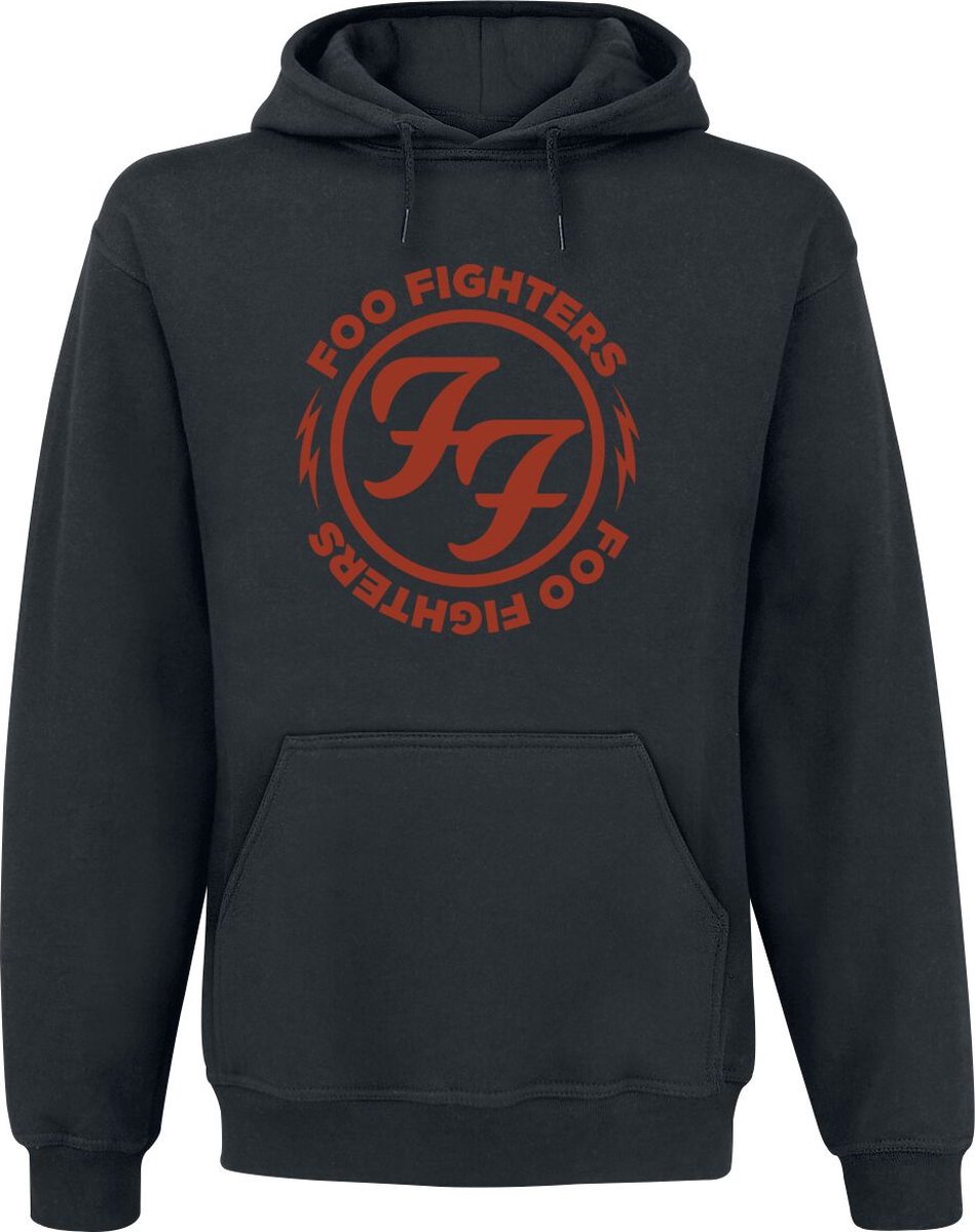 Foo Fighters Logo Red Circle Heren Trui met capuchon - zwart - XL