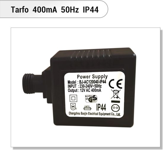 Köhko Complete pompset 1000 l/u voor tuinfontein incl. 3 LED-verlichting (koud wit), 3-weg waterverdeler, 4-voudige stroomverdeler, slang, 5 m verlengkabel, tarfo en schuimafdichting