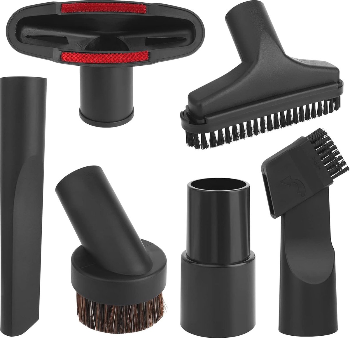 Universele Stofzuiger Accessoires Set - 6 Stuks voor Huishoudelijke Stofzuiger