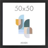 ACAZA Cadre photo - Cadre photo - Cadre à langer - 50x50 cm - MDF - Zwart