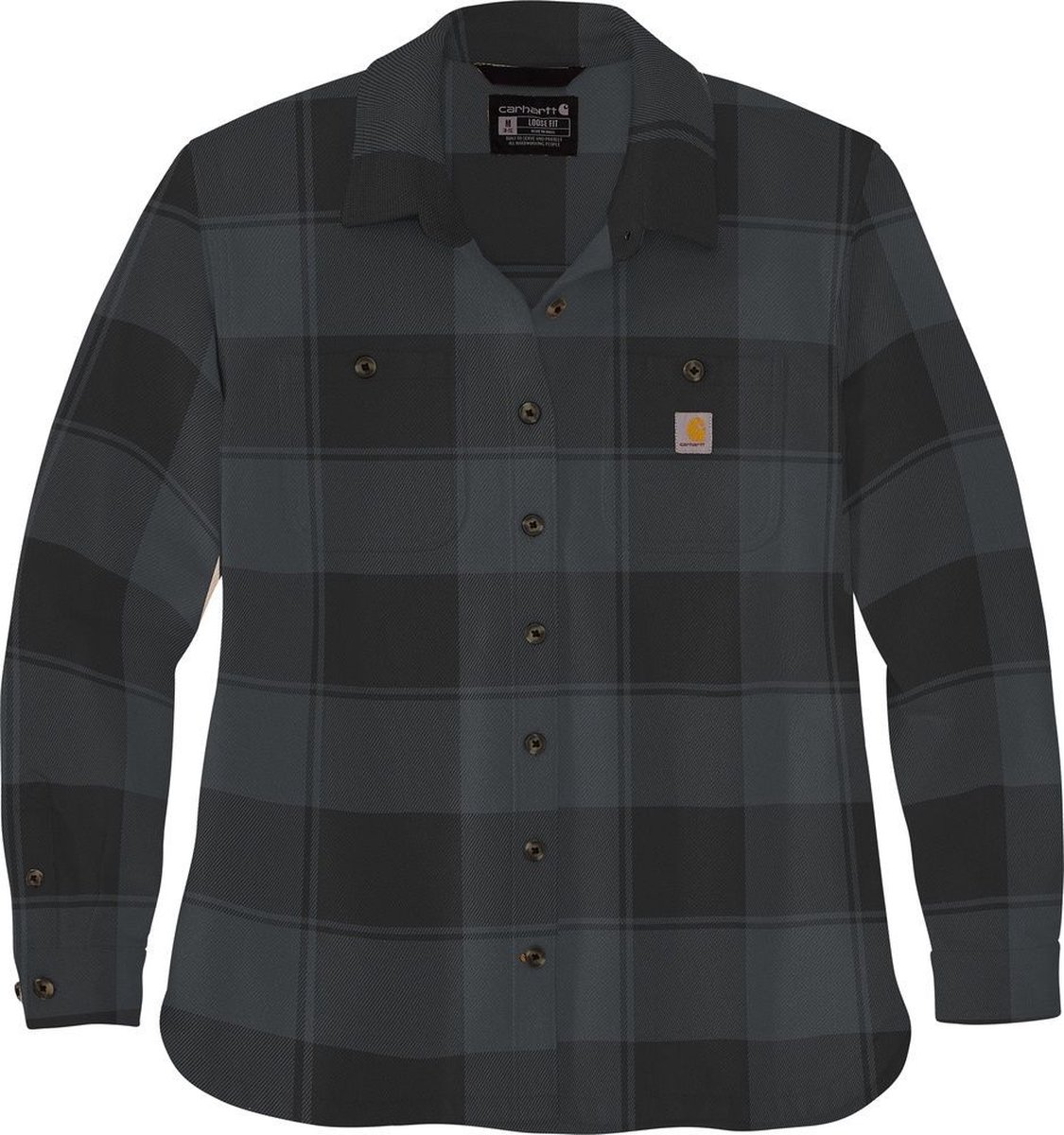 Carhartt Damen Hemdjacke Loose Fit Twill Shirt Jac 106450 -XS Zwart