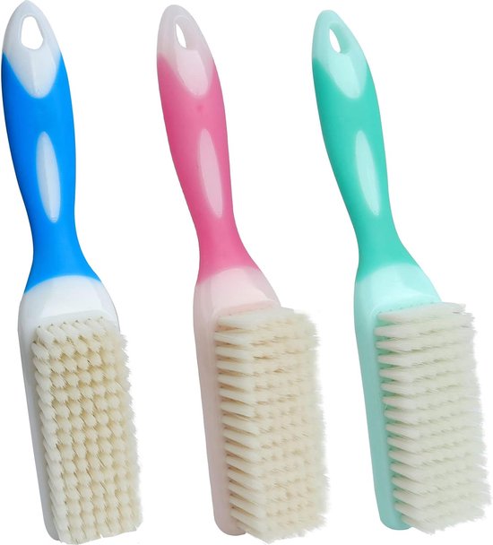 Roellgs 3 Stuk Reinigingsborstel Zachte Borstel Huishoudelijke Schoen Borstel Wasborstel Met Comfortabele Grip Draagbare Reiniging en Wassen Borstel