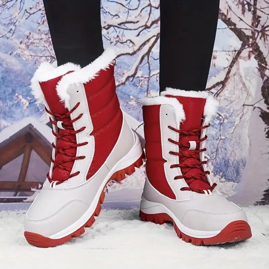 Bovista Bottes de neige pour femme - Raquettes - Bottes de neige - Femme - Sports d'hiver - Ski - Chaussures de ski - Rose - 35,5 - Bottes femmes
