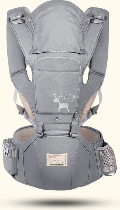 Foto: Avoir avoir luiertas babydraagzak ergonomische draagzak babydraagzak baby draagdoek kinderdrager babydrager draagzak voor baby s ergonomisch grijs