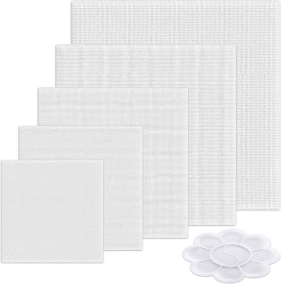 Artina FSC® Schildersdoeken 3D Premium - 20x30 cm - 3 stuks - Voorgerekte Doeken Wit met FSC® Houten Kaders Stabiele Voorbehandelde Canvas Schildersdoek 380g/m132