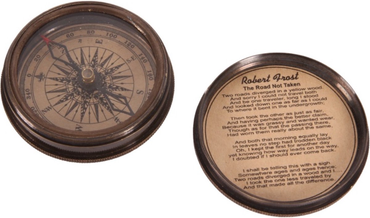 Baroque - Kompas - Martiem kompas 5.5 cm - Brass