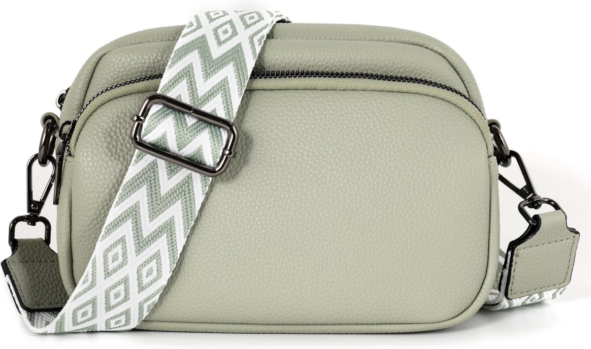 TAN.TOMI Schoudertas Dames – Crossbodytas – Kleine Handtas – Schoudertasje Casual – Lichtgewicht – Praktisch & Stijlvol – Dames Tas voor Dagelijks Gebruik - Lichtgroen