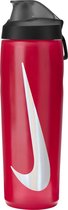 Nike Bidon Refuel Grip Locking - 0,7 liter - Rood/Zwart