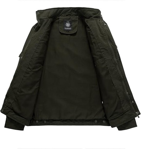 Casual cargo jas van heren,Outdoor fietser kleding Herfst Winter Militaire Bomber Jassen Jas,Blue-M Casual cargo jas van heren,Outdoor fietser kleding Herfst Winter Militaire Bomber Jassen Jas,Blue-M