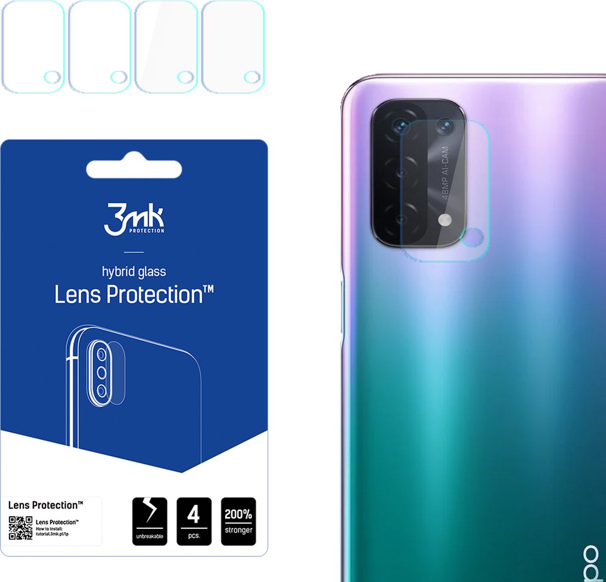 Oppo A54 5G/A74 5G - 3mk Lens Protection