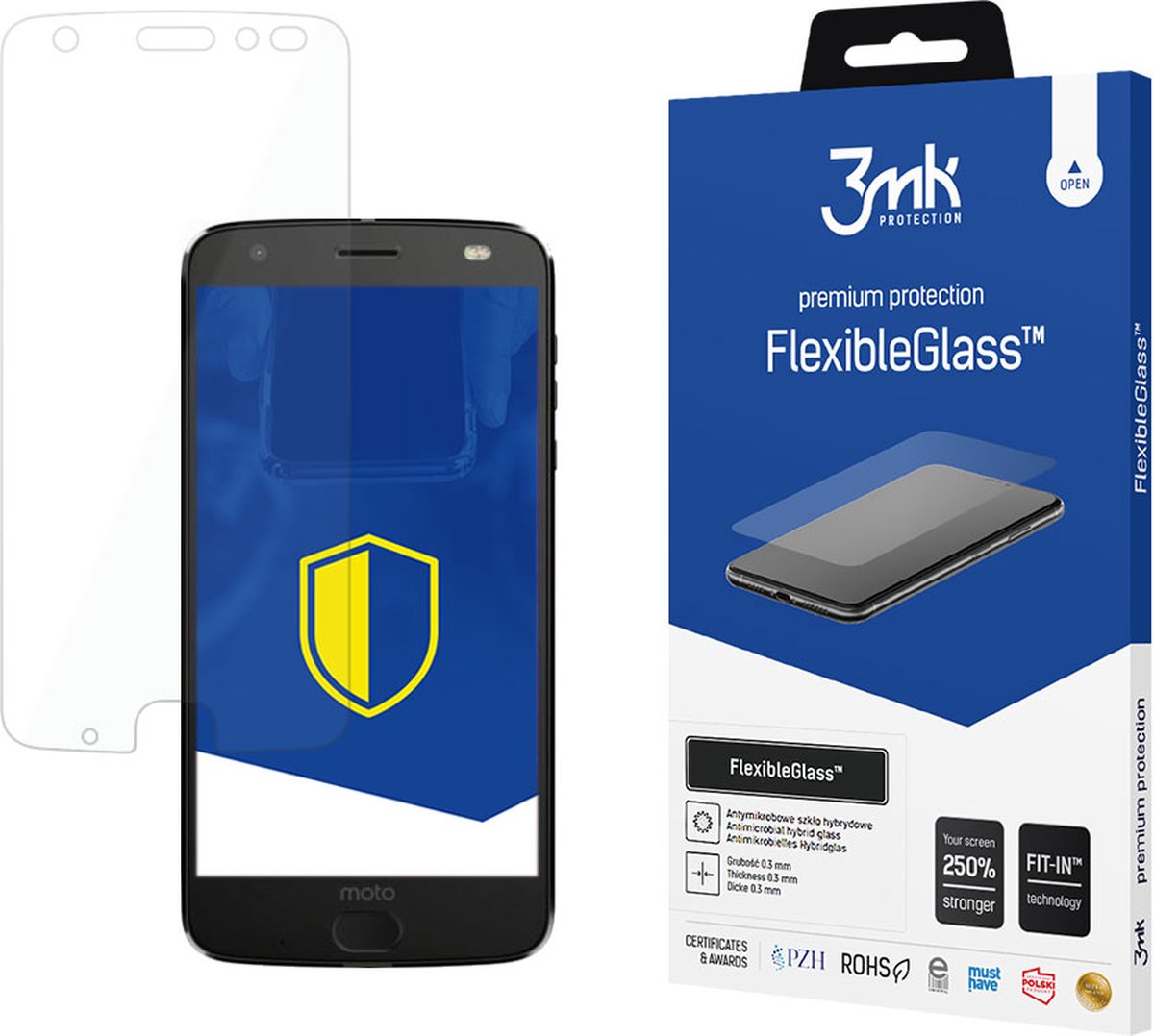 Motorola Moto Z2 Force - 3mk FlexibleGlass