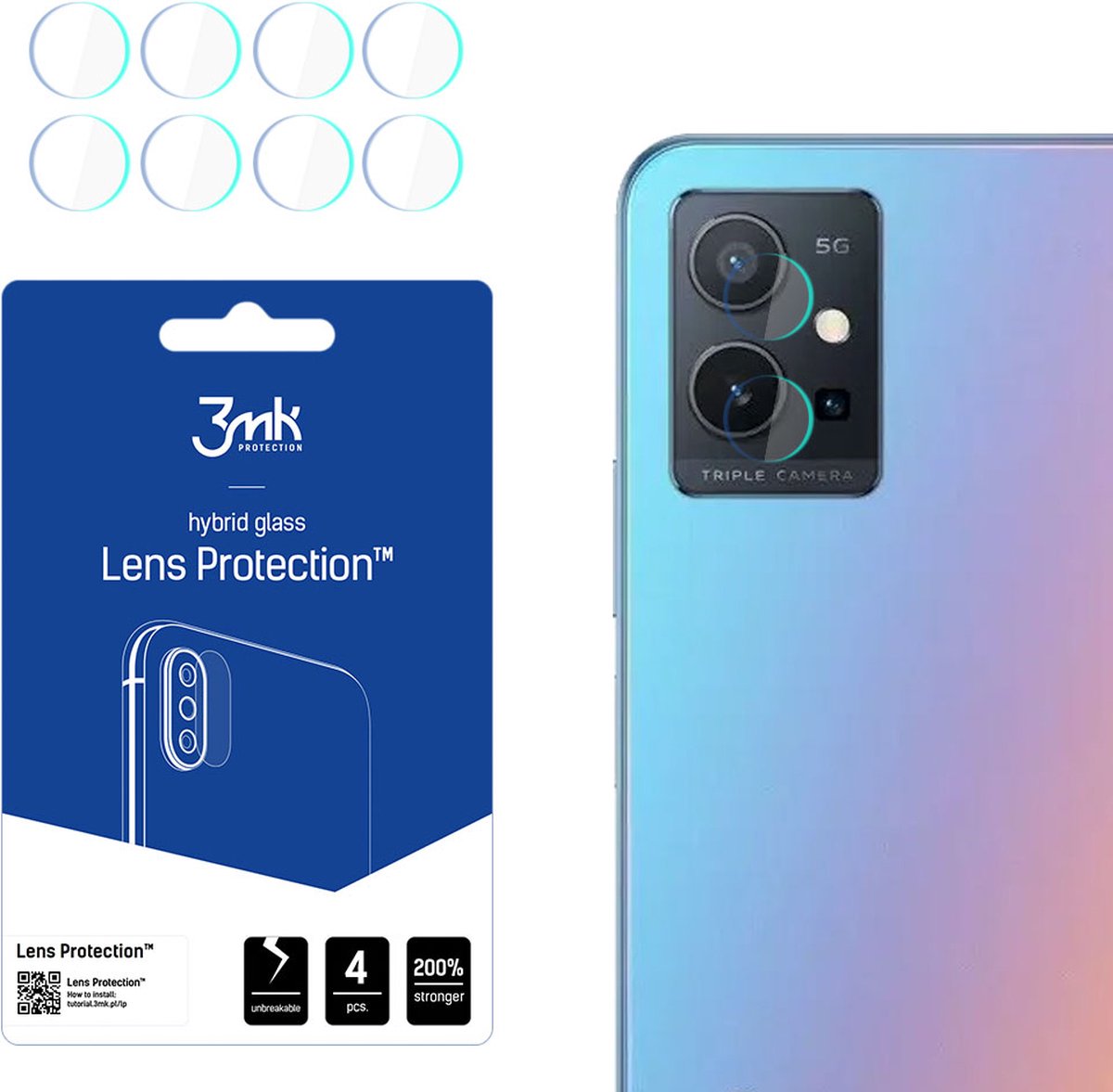 Vivo Y75 5G - 3mk Lens Protection