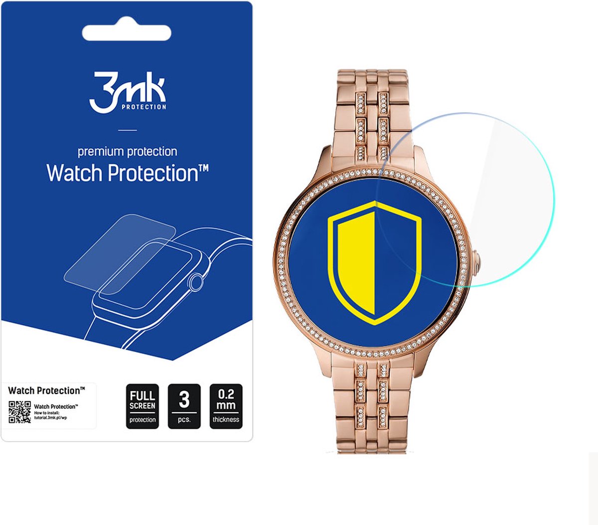 Fossil Gen 5E - 3mk Watch Protection v. FlexibleGlass Lite