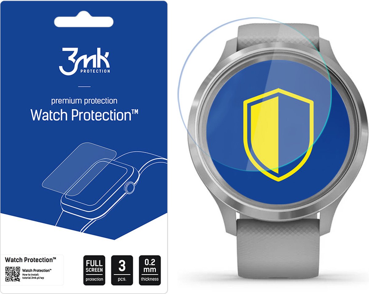 Garmin Vivomove 3 - 3mk Watch Protection v. FlexibleGlass Lite