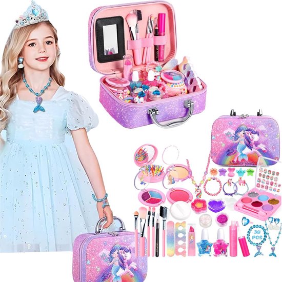 Valise de maquillage Filles Valise de jeu Kinder avec contenu